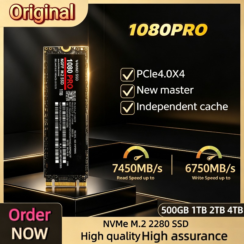 M.2 Nvme 4Tb Pcie 4.0 Ssd - 100% originele 1080PRO met 1TB, 2TB