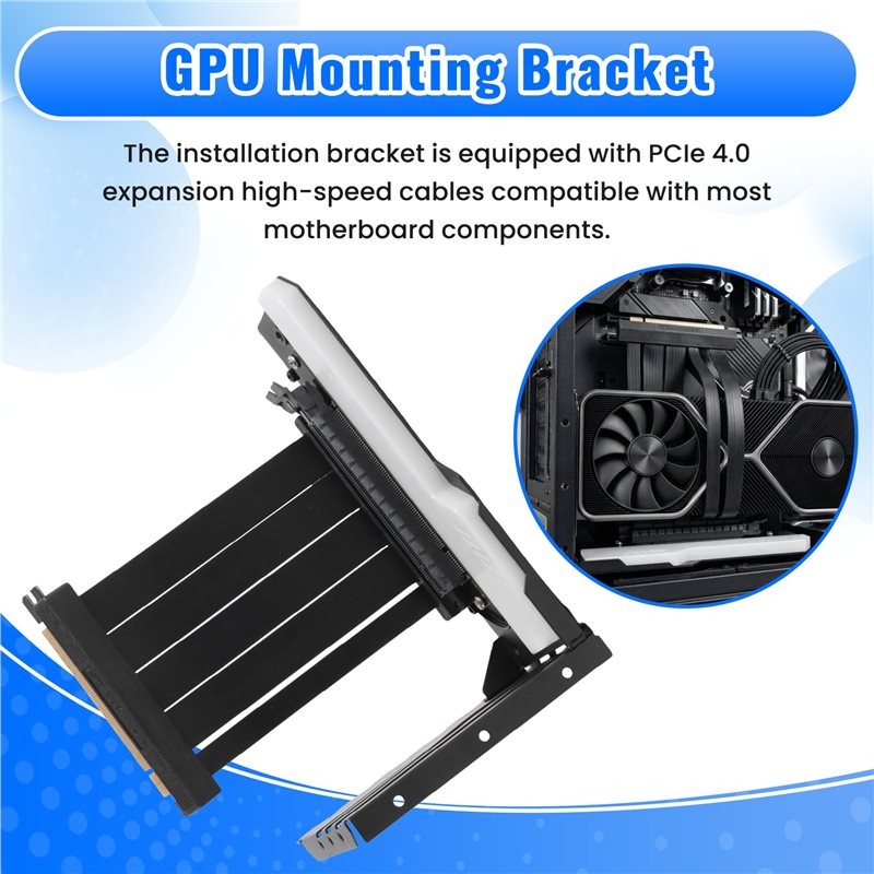 Efficiënte verticale GPU-beuge - Pcie 4.0 X16 Riser Cable 90 Degree recensie en prijs