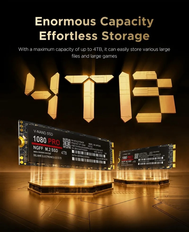 100% originele 1080PRO met 1TB - M.2 Nvme 4Tb Pcie 4.0 Ssd recensie en prijs