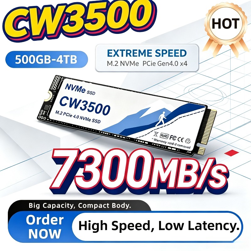 CW3500 M.2 NVMe PCIe 4.0 SSD,  - M.2 Nvme 4Tb Pcie 4.0 Ssd recensie en prijs