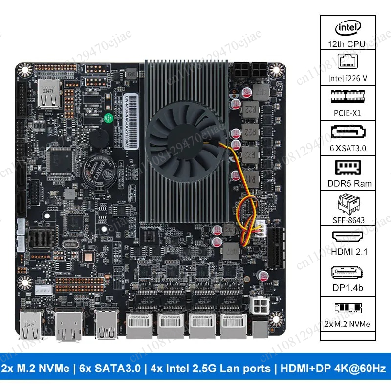 N100 6-Bay NAS-moederbord Mini - Nas Motherboard N100 6 Sata recensie en prijs